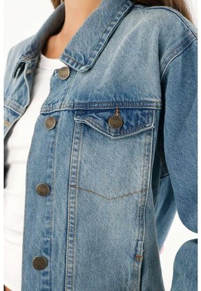 Tennis Chaqueta Azul En Denim Para Mujer