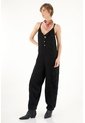 Tennis Overall Negro De Tiras Para Mujer de Tennis