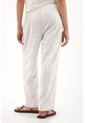 Tennis Pantalón Recto En Tela Bordada Crudo Para Mujer de Tennis