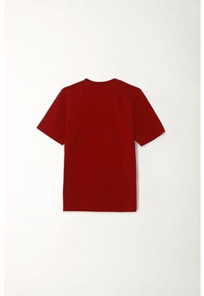 Camiseta Con Estampado Roja Para Niño