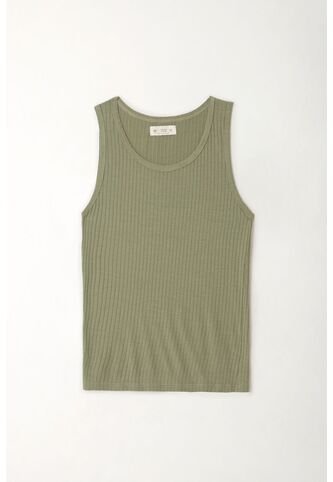 Tennis Camiseta Manga Sisa Verde Con Acabado Natural Para Mujer Tennis