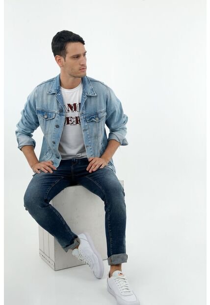 Jean De Hombre Silueta Nudy Bota Recta, Tono Oscuro Con Proceso Stone Wash  - Compra Ahora | Dafiti Colombia