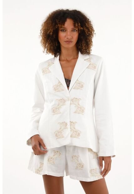 Tennis Chaqueta Tipo Blazer Con Bordados Para Mujer