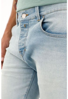 Tennis Jean Super Skinny Tiro Medio Claro Para Hombre