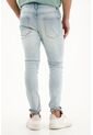 Tennis Jean Super Skinny Tiro Medio Claro Para Hombre de Tennis