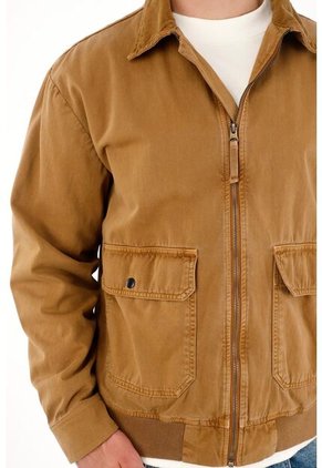 Tennis Chaqueta Tipo Bomber Café Para Hombre