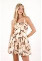 Tennis Vestido Corto Con Falda Globo Estampado Para Mujer de Tennis