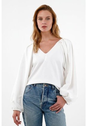 Tennis Buzo De Silueta Amplia Crudo Para Mujer