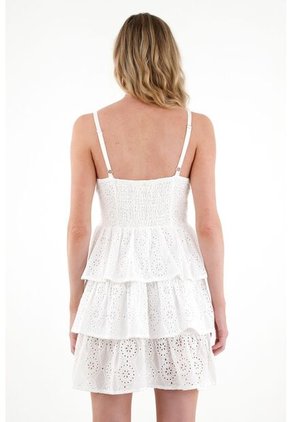 Tennis Vestido Blanco En Ojalillo Para Mujer