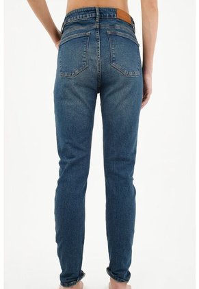 Tennis Jean Tipo Jegging Azul  Para Mujer