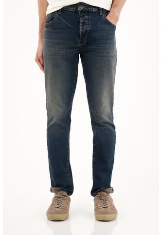 Tennis Jean Skinny Azul Oscuro Tiro Medio Para Hombre Tennis