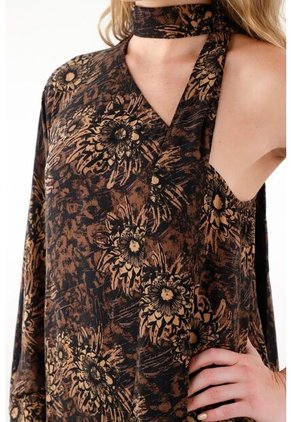 Tennis Vestido Largo Amplio Con Estampado De Flores Para Mujer