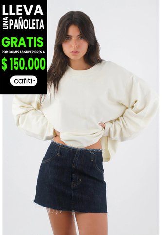 Tennis Buzo Para Mujer Algodón Crudo Corte Relajado Con Hombro Caído Tennis
