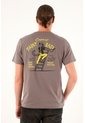 Tennis Camiseta Gris Con Estampado En Espalda Para Hombre de Tennis