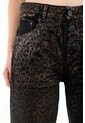 Tennis Jean Wide Leg Tiro Alto Con Diseño A Láser Animal Print Para Mujer de Tennis