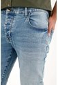 Tennis Jean Skinny Tiro Medio Azul Para Hombre de Tennis