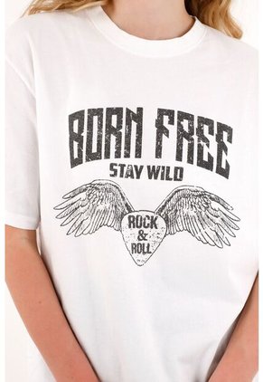 Tennis Camiseta Básica Oversize Blanca Para Mujer