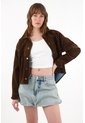 Tennis Falda Corta En Denim Tipo Globo Azul Para Mujer de Tennis