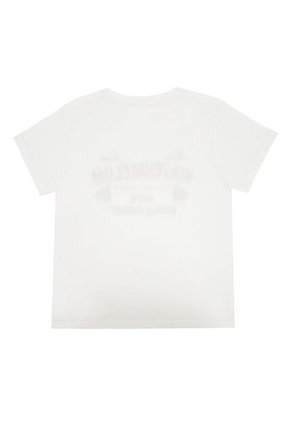 Camiseta Blanca Con Estampado Para Mujer