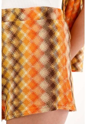 Tennis Bermuda Con Pretina Elástica Tejida Para Mujer