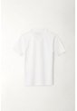 Polo Cuello Tejido Blanca Para Niño de Tennis