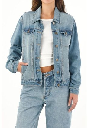 Tennis Chaqueta Azul En Denim Para Mujer