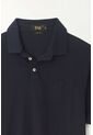 Tennis Polo Azul Cuello Tejido Para Hombre de Tennis