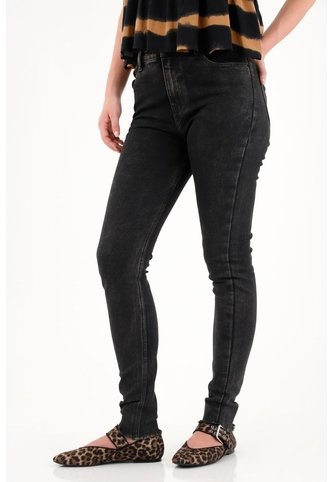 Tennis Jean Super Slim Negro Para Mujer Tennis