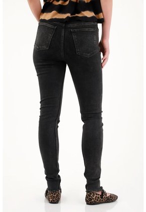 Tennis Jean Super Slim Negro Para Mujer