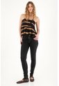 Tennis Jean Super Slim Negro Para Mujer de Tennis