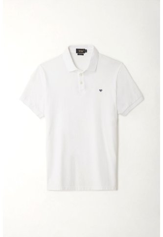 Tennis Polo Blanca Lycra-algodón Para Hombre Tennis