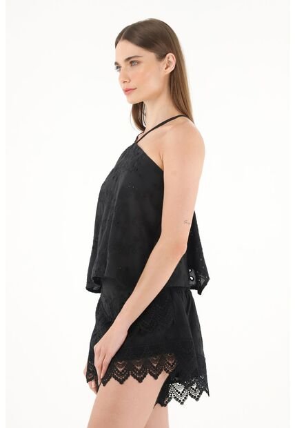 Tennis Camisa Tipo Pañoleta En Ojalillo Para Mujer