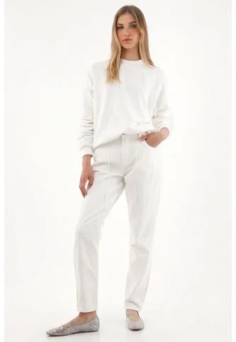 Tennis Jean Mom De Tiro Alto En Denim Crudo Para Mujer Tennis