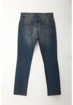 Tennis Jean Skinny Azul Tono Oscuro Para Hombre