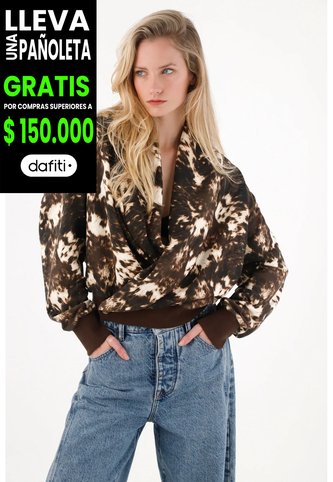 Tennis Buzo Holgado Estampado Para Mujer Tennis