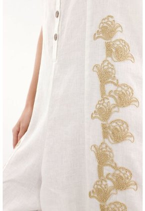 Tennis Overall En Lino 100% Amplio Para Mujer