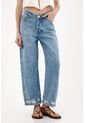 Tennis Jean Recto Con Desgastes Localizados Azul Para Mujer de Tennis