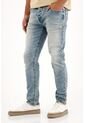 Tennis Jean Skinny Con Lavado Tipo Froster Azul Para Hombre de Tennis