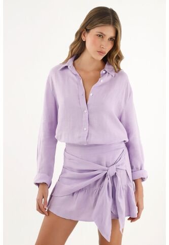 Tennis Falda Corta Morada Para Mujer Tennis