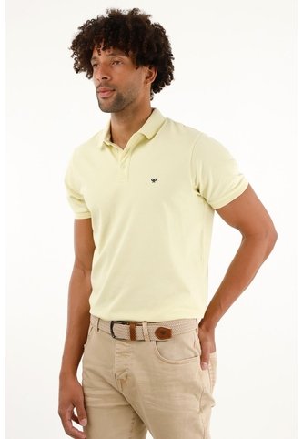 Tennis Polo Amarilla Licrada Para Hombre Tennis