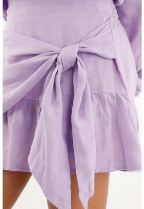 Tennis Falda Corta Morada Para Mujer