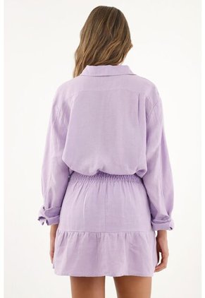 Tennis Falda Corta Morada Para Mujer
