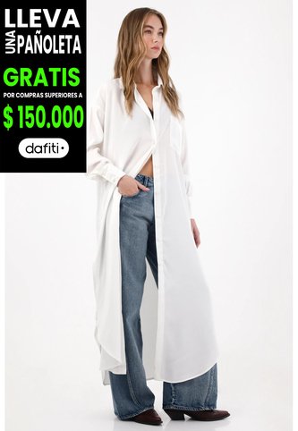 Tennis Camisa Larga Con Bolsillo De Parche Crudo Para Mujer Tennis
