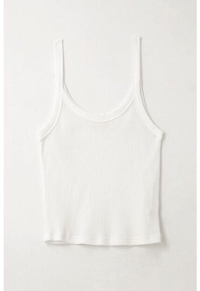 Tennis Camiseta De Tiras Ajustada Blanca Para Mujer