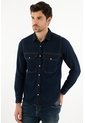 Tennis Camisa Con Bolsillos De Tapa Azul Para Hombre de Tennis