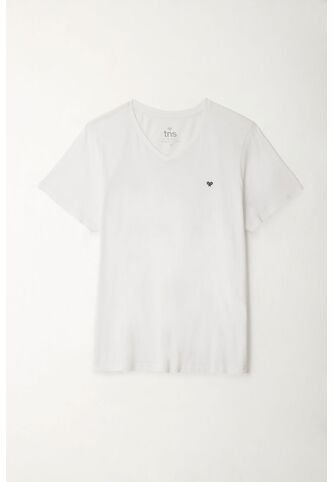 Tennis Camiseta Blanca Cuello En V Para Hombre Tennis