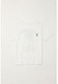 Camiseta Básica Con Estampado Blanca Para Niño de Tennis