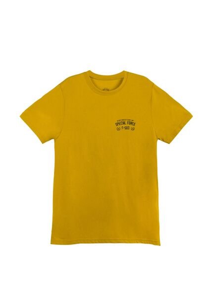 Tennis Camiseta Básica Amarilla Para Hombre