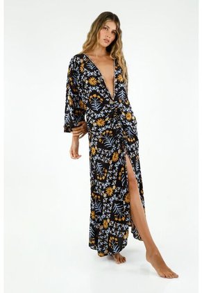 Kimono Azul Para Mujer