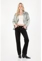 Tennis Jean Recto En Corduroy Con Efecto Vintage Negro Para Mujer de Tennis